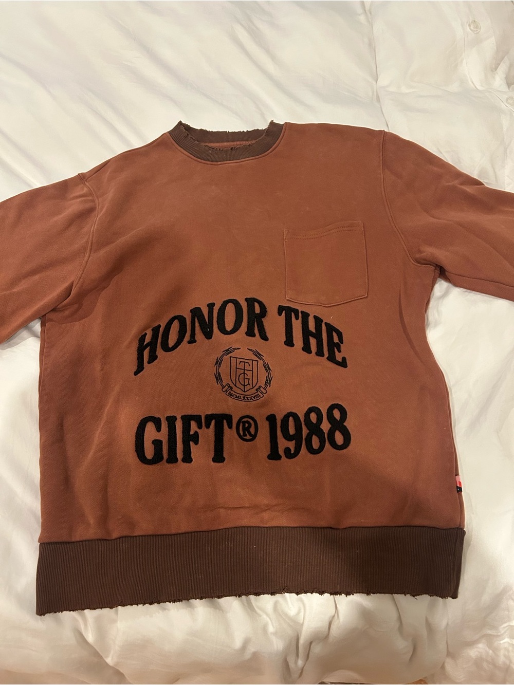 Honor The Gift® 1988 Brown Crewneck Sweatshirt